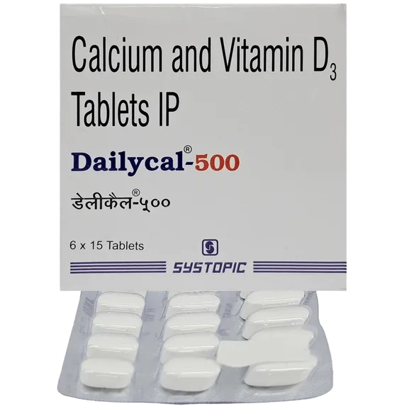 dailycal 500mg tablet 15's